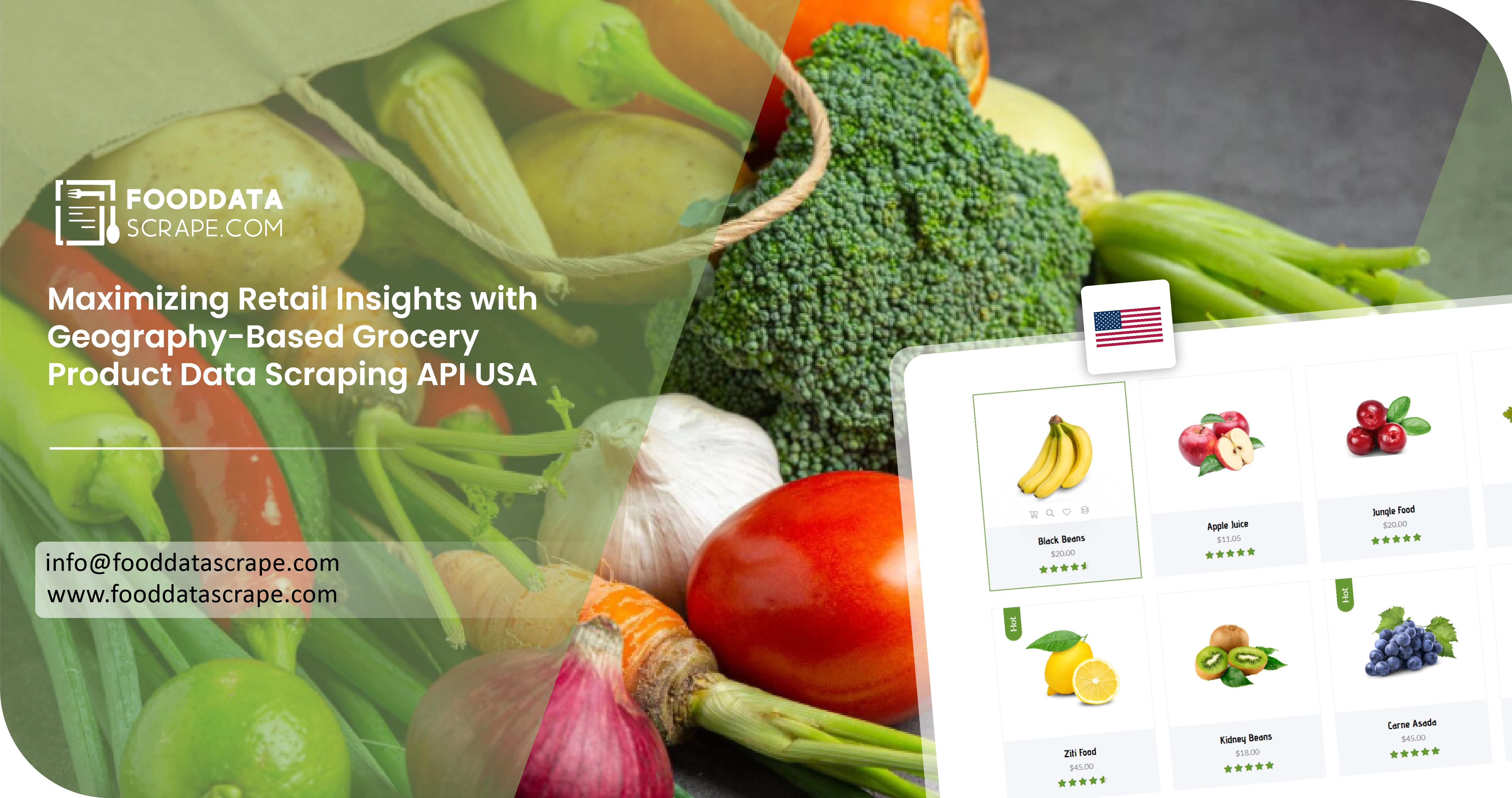 Geography-Based Grocery Product Data Scraping API USA